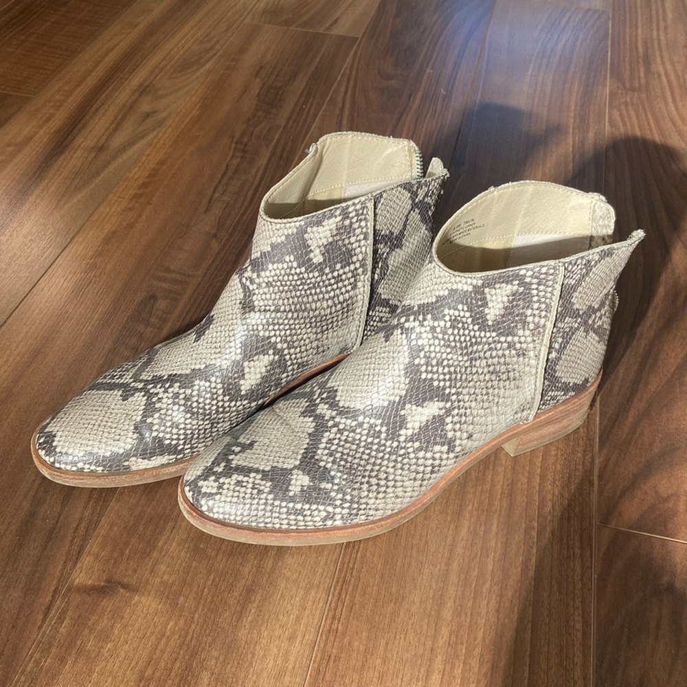 Dolce Vita Tavin Snake Skin Booties